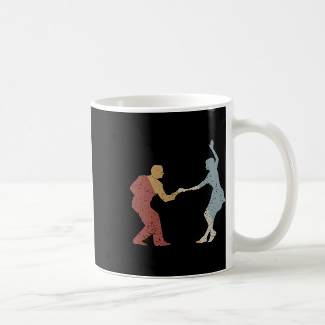 Swing Dance Retro Stil Vintage Kaffemugg (Höger)