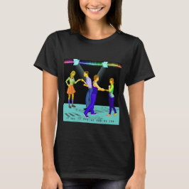 Swing Dancers on Musical Note Golv T Shirt