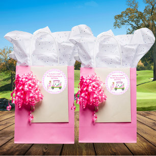 Swing for Rosa Golf Outing Breast Canceness Awaren Runt Klistermärke