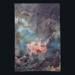 Swing, Fragonard Kökshandduk<br><div class="desc">Jean-Honoré Fragonard (5 april 1732-22 augusti 1806) var en målare och tryckare för Fransk vars sena Rococo-sätt utmärktes av anmärkningsvärda hjälpmedel, överseende och hedonism. Fragonard var en av de mest framstående konstnärerna som var verksamma under de senaste årtiondena i Ancien Régime och producerade över 550 målningar (utan att räkna teckning...</div>