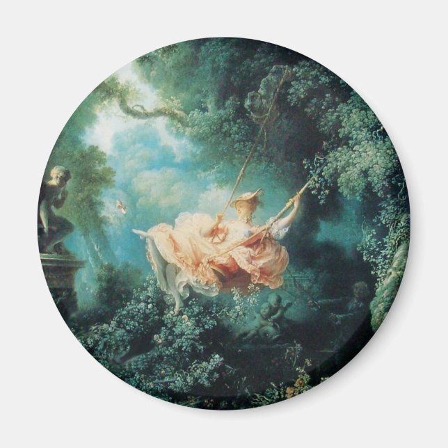 SWING-gröntens rosa Magnet (Framsidan)