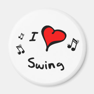 Swing I Heart-Kärlek Gift Magnet