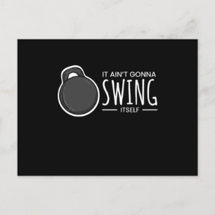 Swing It Self Kettlebell Fitness Vykort