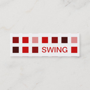 SWING (modets kvadrater) Mini Visitkort