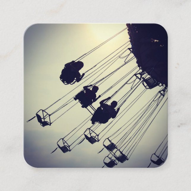 Swing Roundom Fyrkantigt Visitkort (Framsida)