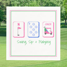 Swing, Sip, Mahjong / Golf Mahjong-fest