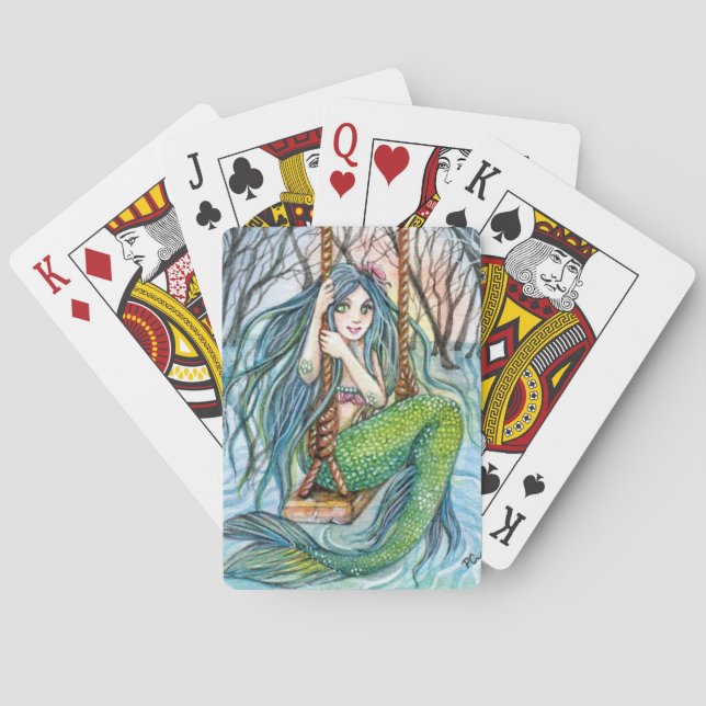 Swing - Sjöjungfru Art Casinokort (Baksidan)