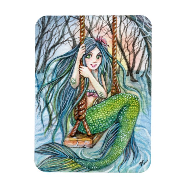 Swing - Sjöjungfru Art Magnet (Vertikal)