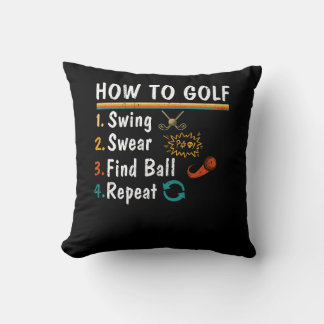 Swing Swear Find Boll Repeat Golf Say Golfing H Kudde