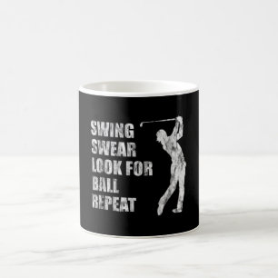 Swing Swear Leta efter Boll-upprepning - Kaffemugg
