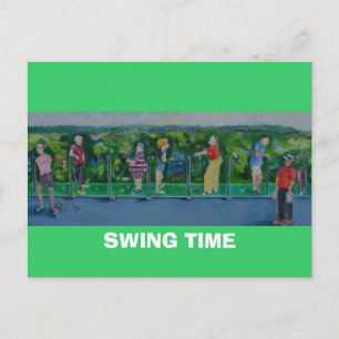 SWING TIME - Postcard Golf Outing Inbjudan