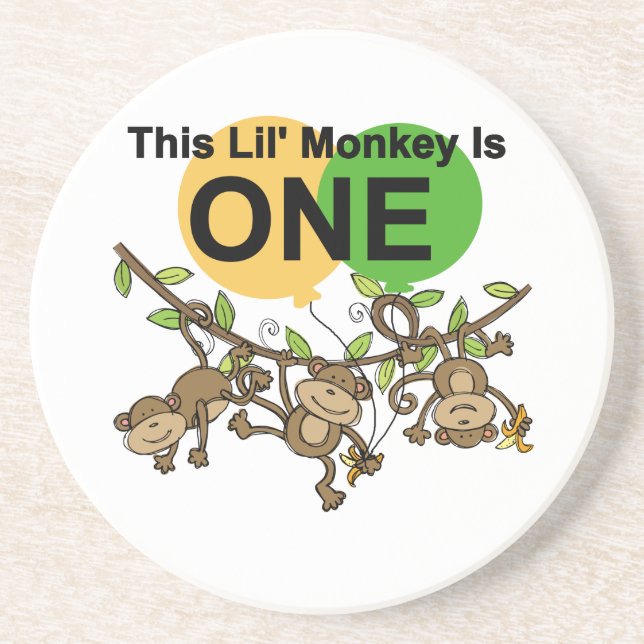 Swingapor 1:a födelsedag t-skjortor och gåvor underlägg sandsten (Framsidan)