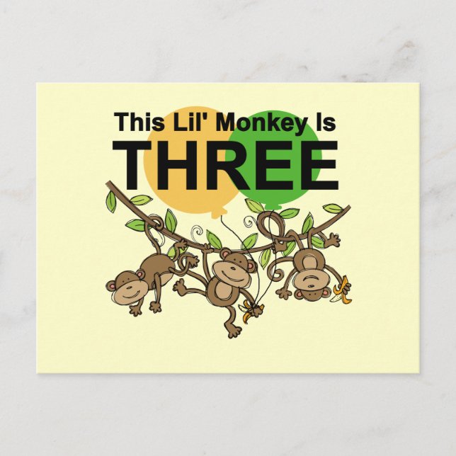 Swingapor 3:e födelsedag och gåvor vykort (Framsida)