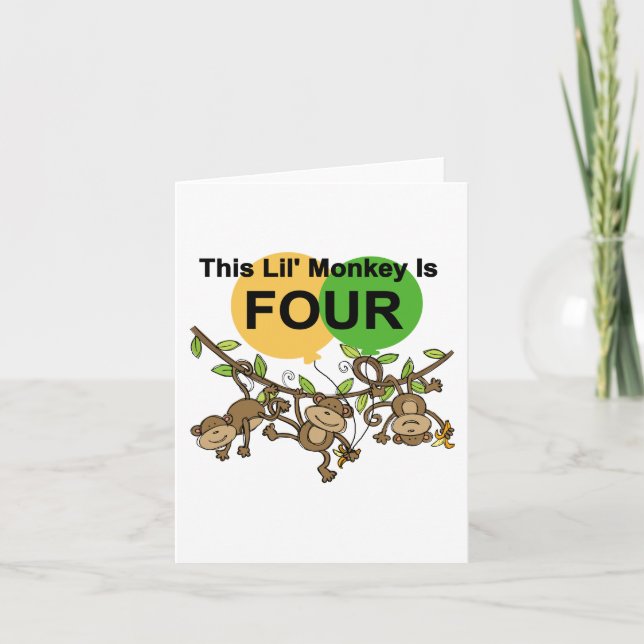 Swingapor 4e födelsedagen Tshirts och presenter Kort (Framsida)