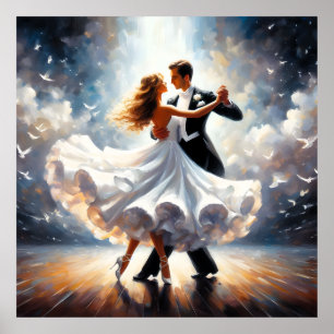 Swingdans Ballroomdans Dansare Dans Poster