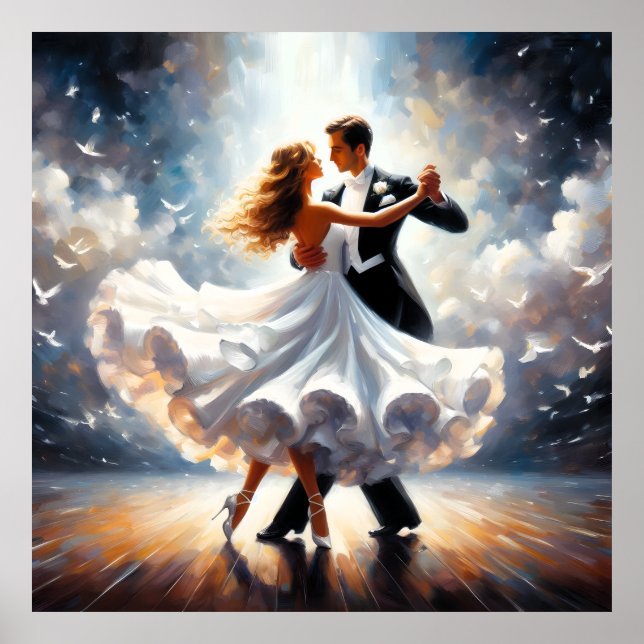 Swingdans Ballroomdans Dansare Dans Poster (Framsidan)