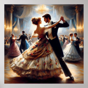 Swingdans Ballroomdans Dansare Dans Poster