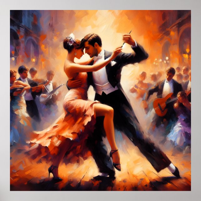 Swingdans Ballroomdans Dansare Dans Poster (Framsidan)