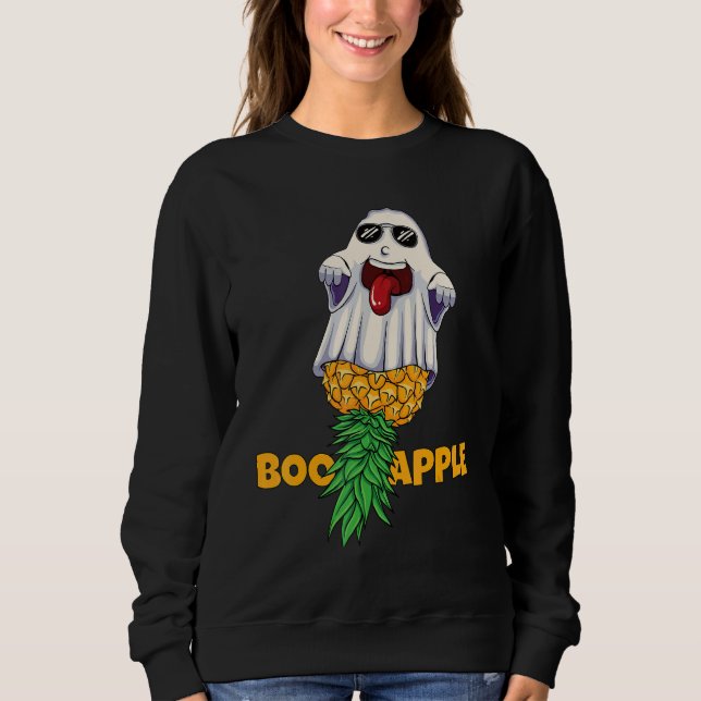Swinger Halloween BooApple Boo Pineapple Ghost Men T Shirt (Framsida)