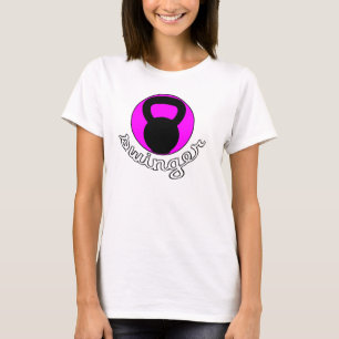 Swinger" T-tröja för damer Kettlebell " Tee