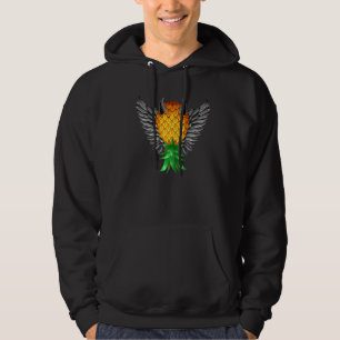 Swinger Up Down Bad Pineapple Black Djävulen Horn Hoodie
