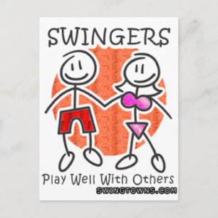 Swingers spelar bra tillsammans vykort