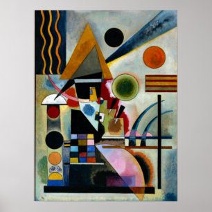 Swinging, berömd-målning av Kandinsky. Poster
