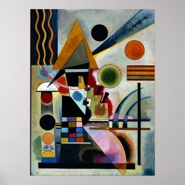 Swinging, berömd-målning av Kandinsky. Poster (Framsidan)