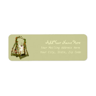 Swinging Fairy Address Label Returadress Etikett