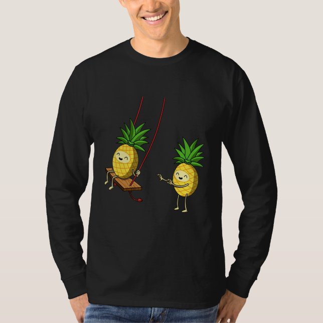 Swinging Pineapple Swinger T Shirt (Framsida)