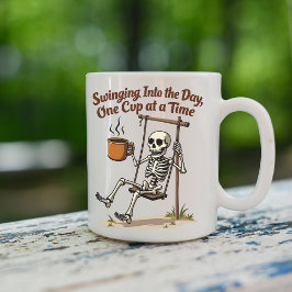 Swinging Skeleton Coffee Mugg