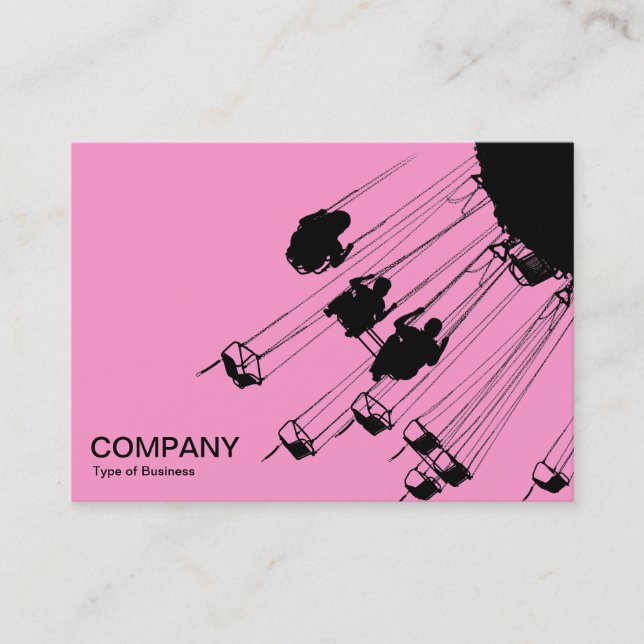 Swings and Roundabouts v3 - Rosa Visitkort (Framsida)