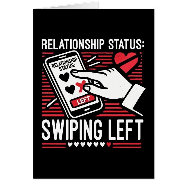Swipe Hiss, Singles Awareness Day, Anti alla hjärt Hälsningskort (Framsidan)