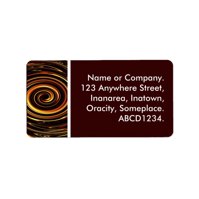 Swirl Adressetikett (Framsidan)