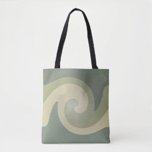 Swirl Allover Tote Bag Tygkasse