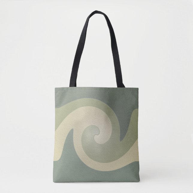 Swirl Allover Tote Bag Tygkasse (Framsida)