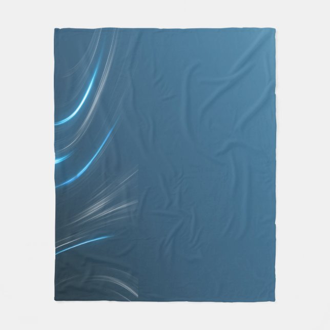 Swirl blues fleecefilt (Framsidan)