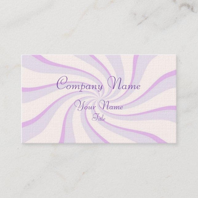 Swirl Business/Profile Card Visitkort (Framsida)