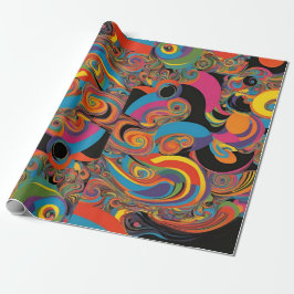 Swirl Färg Wrapping Papper Presentpapper