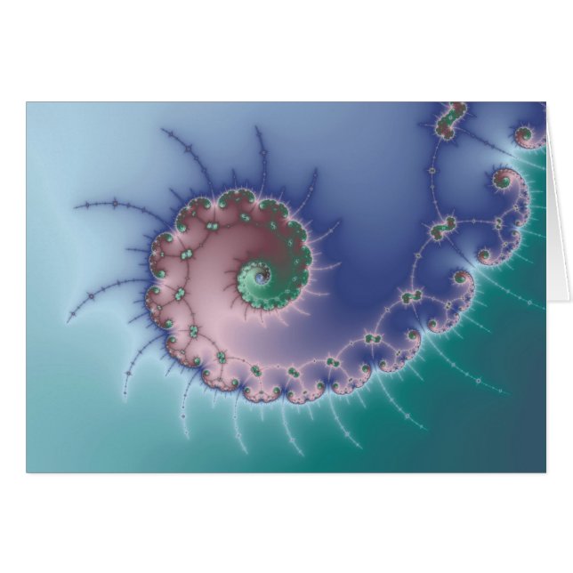 Swirl - fjällkort hälsningskort (Framsidan Horizontal)