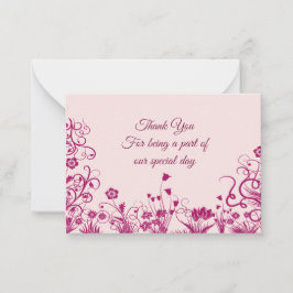 Swirl Flower Tack Cards Anteckningskort
