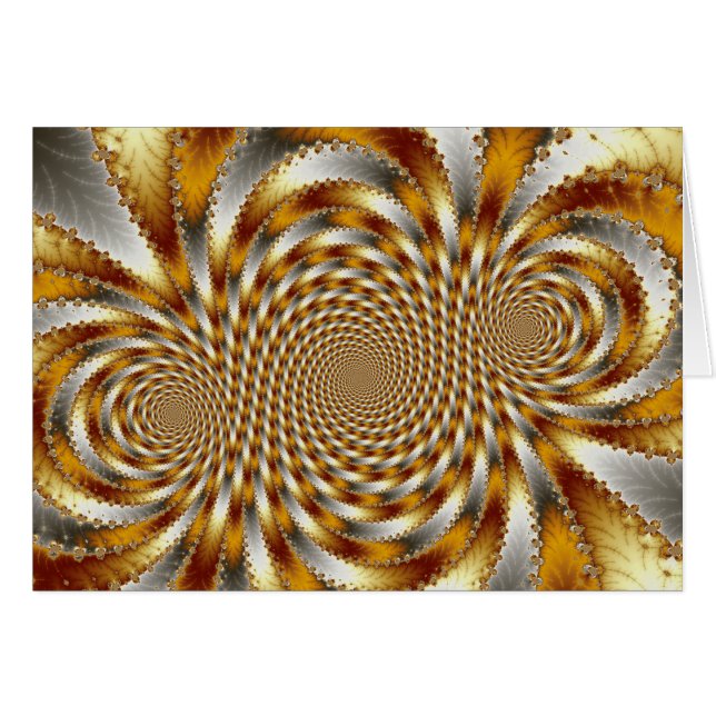 Swirl Fractal 1 - Fractal kort (Framsidan Horizontal)