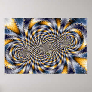 Swirl Fractal 2 - Poster i rektangeln