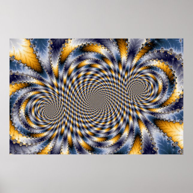 Swirl Fractal 2 - Poster i rektangeln (Framsidan)