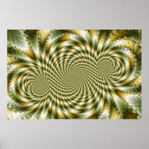 Swirl Fractal 3 - Poster i rektal