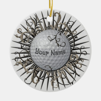 Swirl Golf golfer Julgransprydnad Keramik