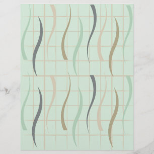 Swirl & Grid Mönster Srap Bok Papper