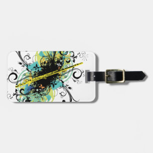 Swirl Grunge Flute Bagagebricka