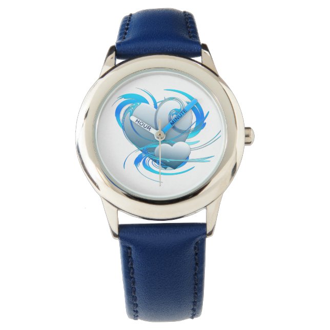 Swirl Hearts Armbandsur (Framsida)