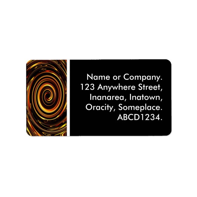 Swirl II Adressetikett (Framsidan)